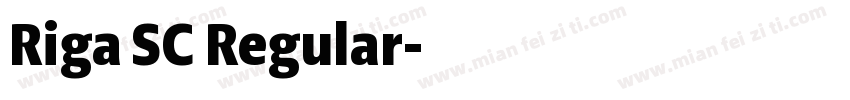 Riga SC Regular字体转换